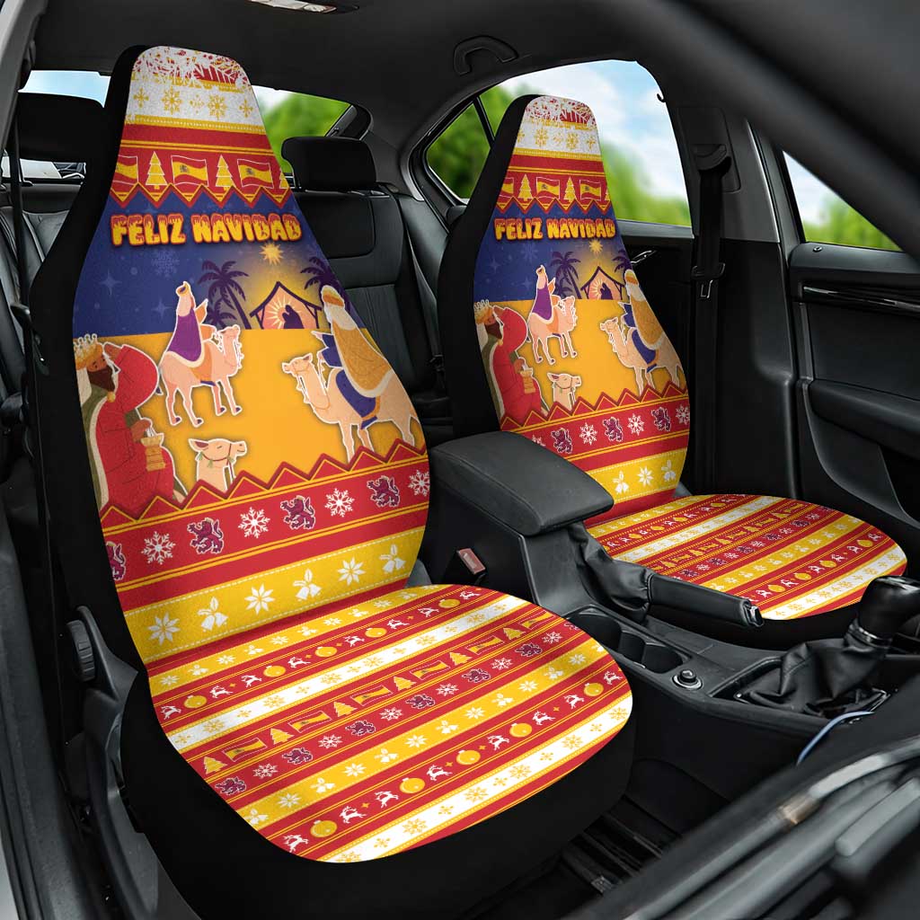 Spain Christmas Car Seat Cover Los Reyes Magos - Wonder Print Shop