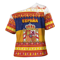Spain Christmas Cross Shoulder Shirt Los Reyes Magos - Wonder Print Shop