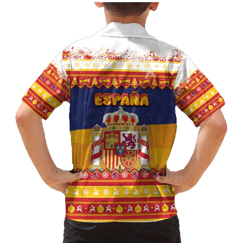 Spain Christmas Family Matching Mermaid Dress and Hawaiian Shirt Los Reyes Magos - Wonder Print Shop