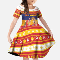 Spain Christmas Family Matching Off Shoulder Maxi Dress and Hawaiian Shirt Los Reyes Magos - Wonder Print Shop