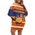 Spain Christmas Family Matching Off Shoulder Short Dress and Hawaiian Shirt Los Reyes Magos - Wonder Print Shop