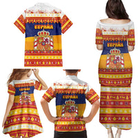 Spain Christmas Family Matching Puletasi and Hawaiian Shirt Los Reyes Magos - Wonder Print Shop