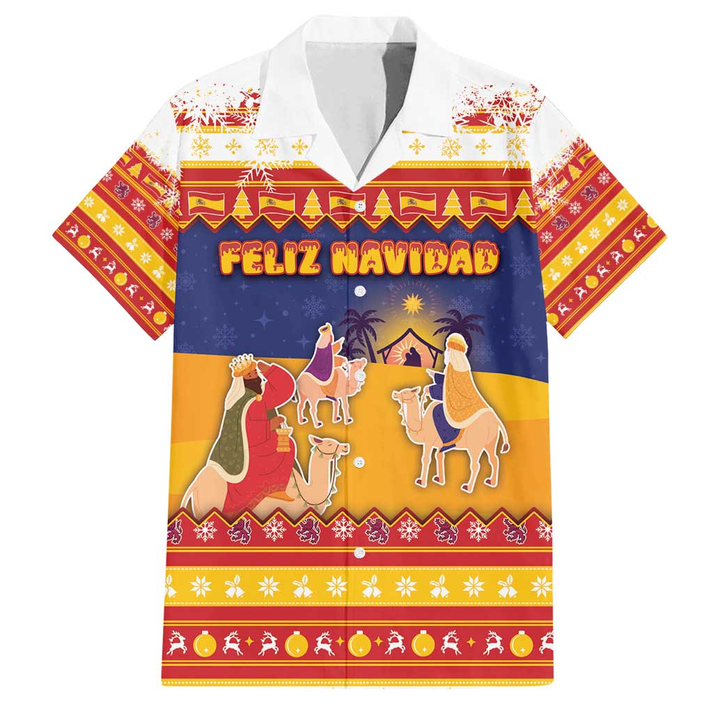 Spain Christmas Family Matching Puletasi and Hawaiian Shirt Los Reyes Magos - Wonder Print Shop