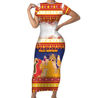 Spain Christmas Family Matching Short Sleeve Bodycon Dress and Hawaiian Shirt Los Reyes Magos - Wonder Print Shop
