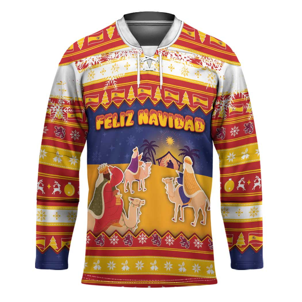 Spain Christmas Hockey Jersey Los Reyes Magos - Wonder Print Shop