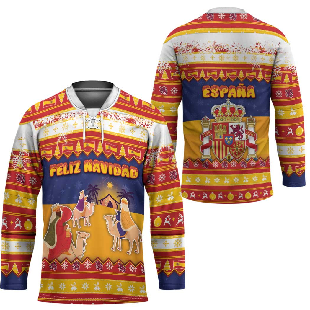 Spain Christmas Hockey Jersey Los Reyes Magos - Wonder Print Shop