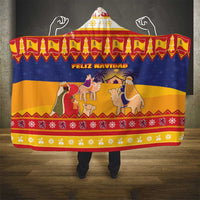 Spain Christmas Hooded Blanket Los Reyes Magos - Wonder Print Shop