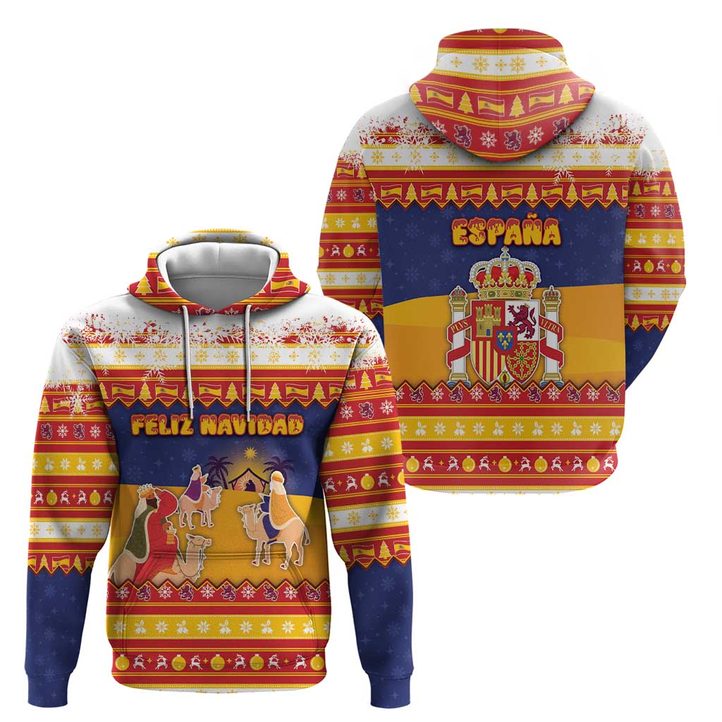 Spain Christmas Hoodie Los Reyes Magos - Wonder Print Shop