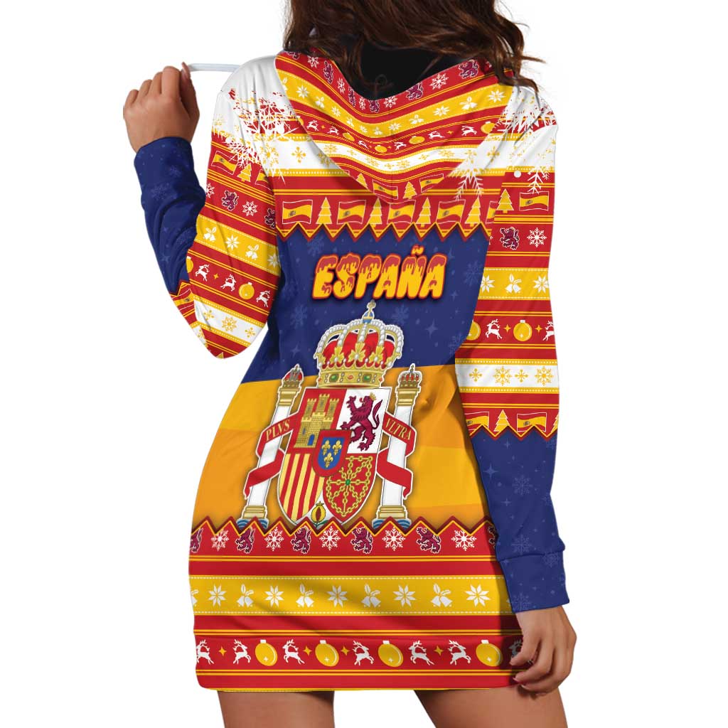 Spain Christmas Hoodie Dress Los Reyes Magos - Wonder Print Shop
