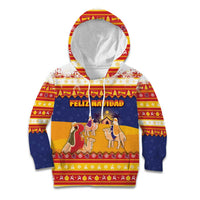 Spain Christmas Kid Hoodie Los Reyes Magos - Wonder Print Shop