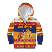 Spain Christmas Kid Hoodie Los Reyes Magos - Wonder Print Shop