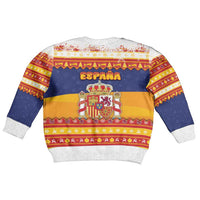 Spain Christmas Kid Ugly Christmas Sweater Los Reyes Magos - Wonder Print Shop