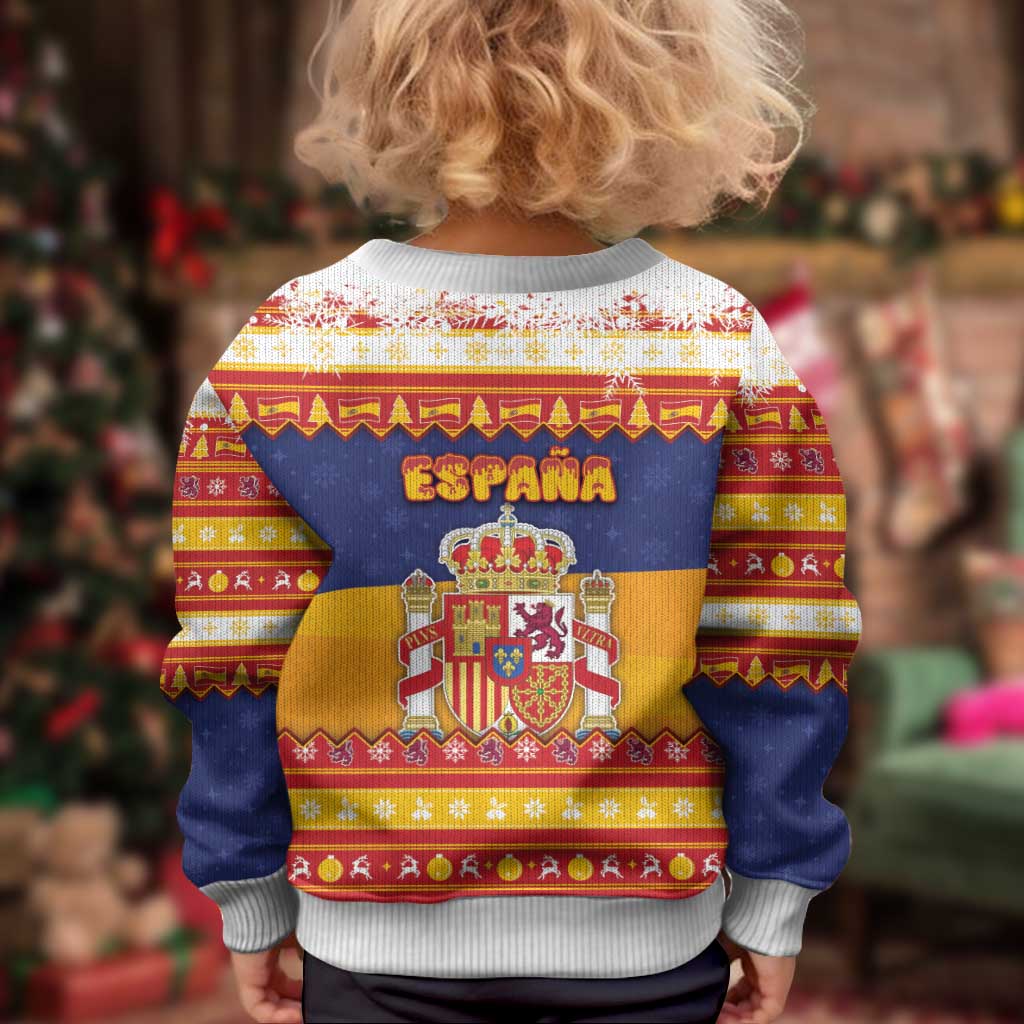 Spain Christmas Kid Ugly Christmas Sweater Los Reyes Magos - Wonder Print Shop