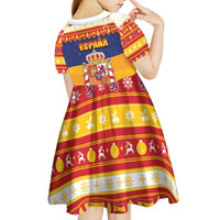 Spain Christmas Kid Short Sleeve Dress Los Reyes Magos - Wonder Print Shop