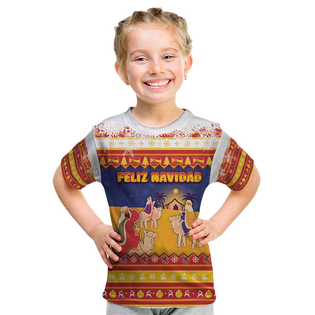 Spain Christmas Kid T Shirt Los Reyes Magos - Wonder Print Shop