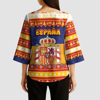 Spain Christmas Kimono Sleeve Blouse Los Reyes Magos - Wonder Print Shop