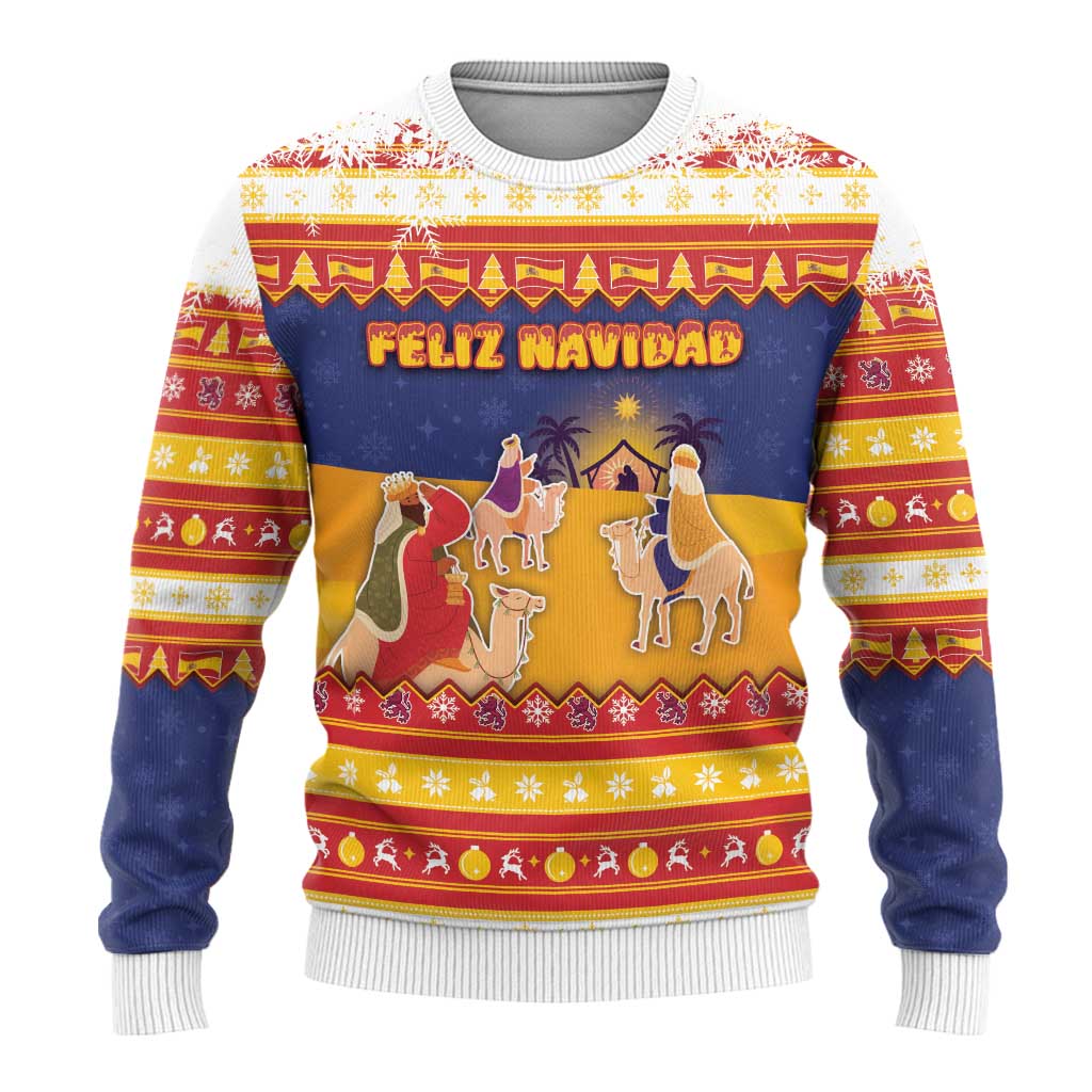 Spain Christmas Ugly Christmas Sweater Los Reyes Magos - Wonder Print Shop