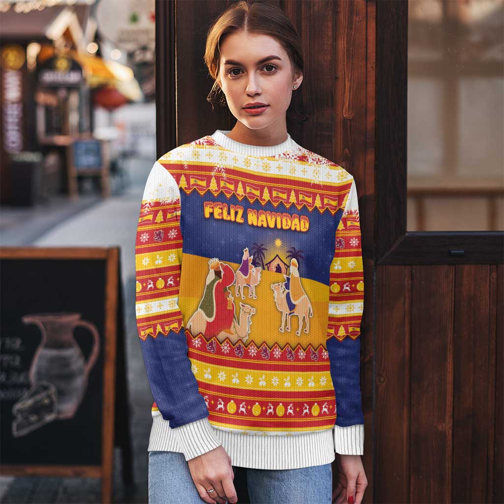 Spain Christmas Ugly Christmas Sweater Los Reyes Magos - Wonder Print Shop