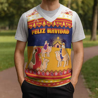Spain Christmas Knitted V-Neck Vest Los Reyes Magos - Wonder Print Shop