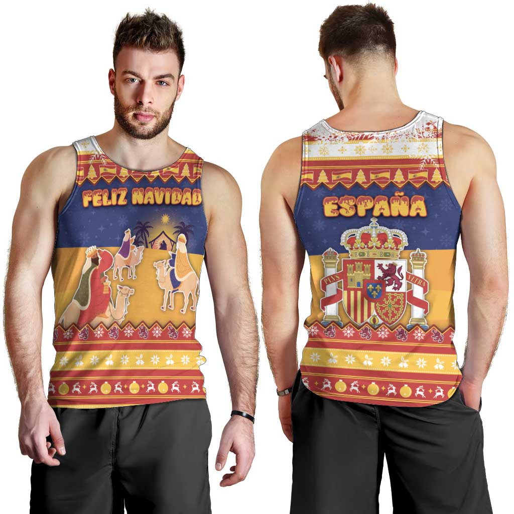 Spain Christmas Men Tank Top Los Reyes Magos - Wonder Print Shop