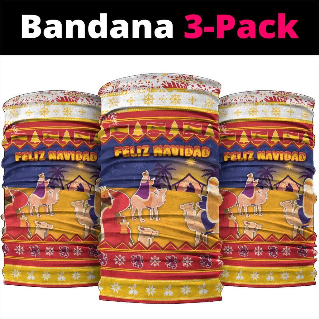 Spain Christmas Neck Gaiter Los Reyes Magos - Wonder Print Shop