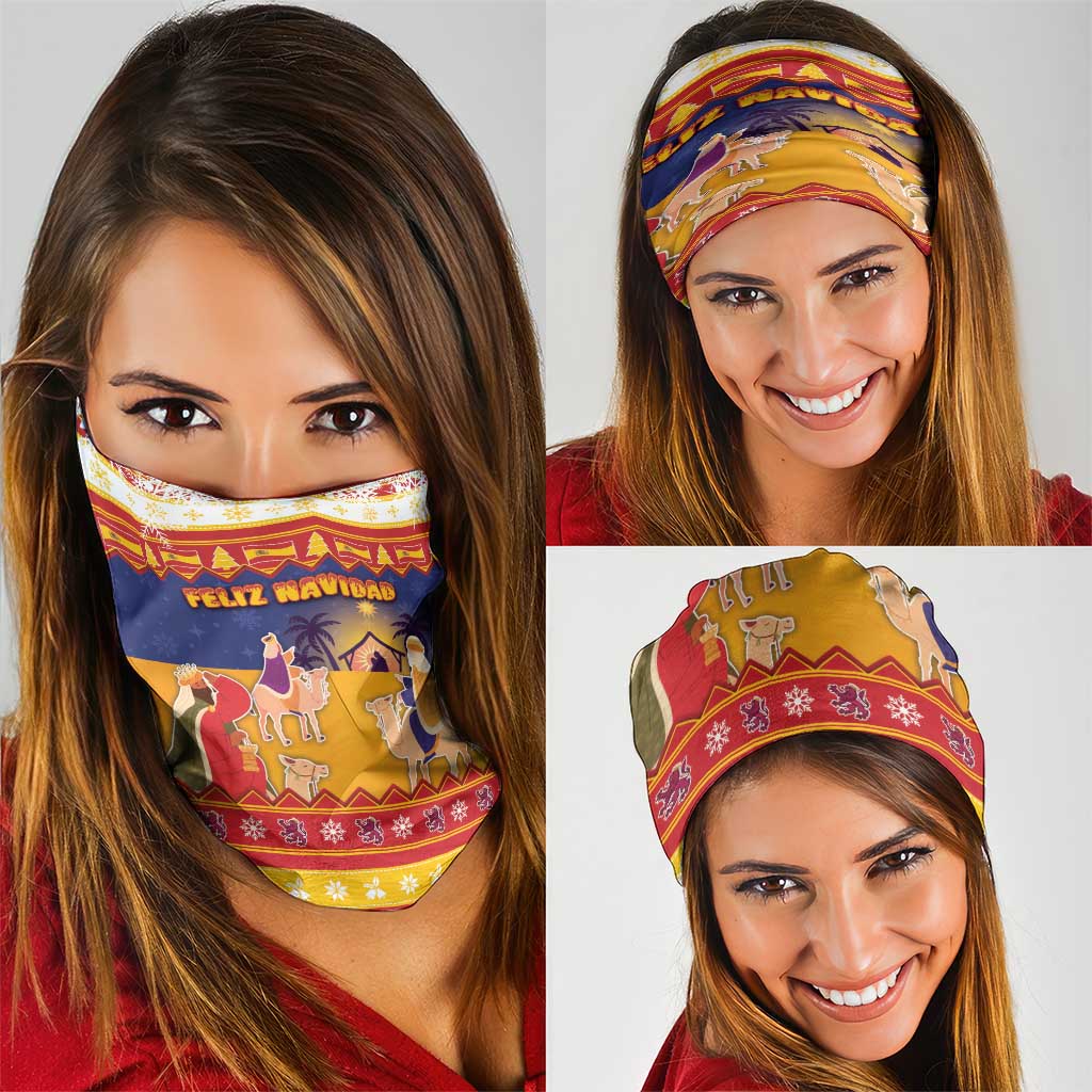 Spain Christmas Neck Gaiter Los Reyes Magos - Wonder Print Shop