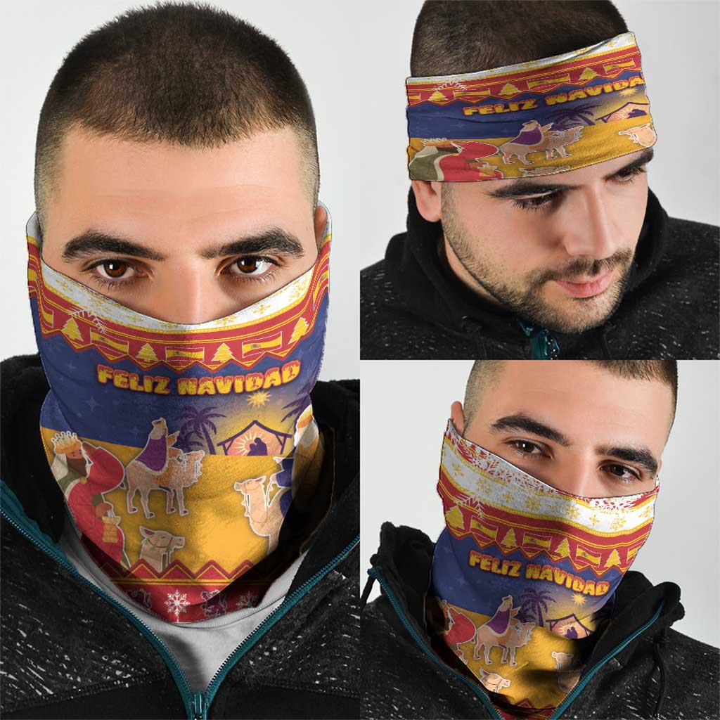 Spain Christmas Neck Gaiter Los Reyes Magos - Wonder Print Shop
