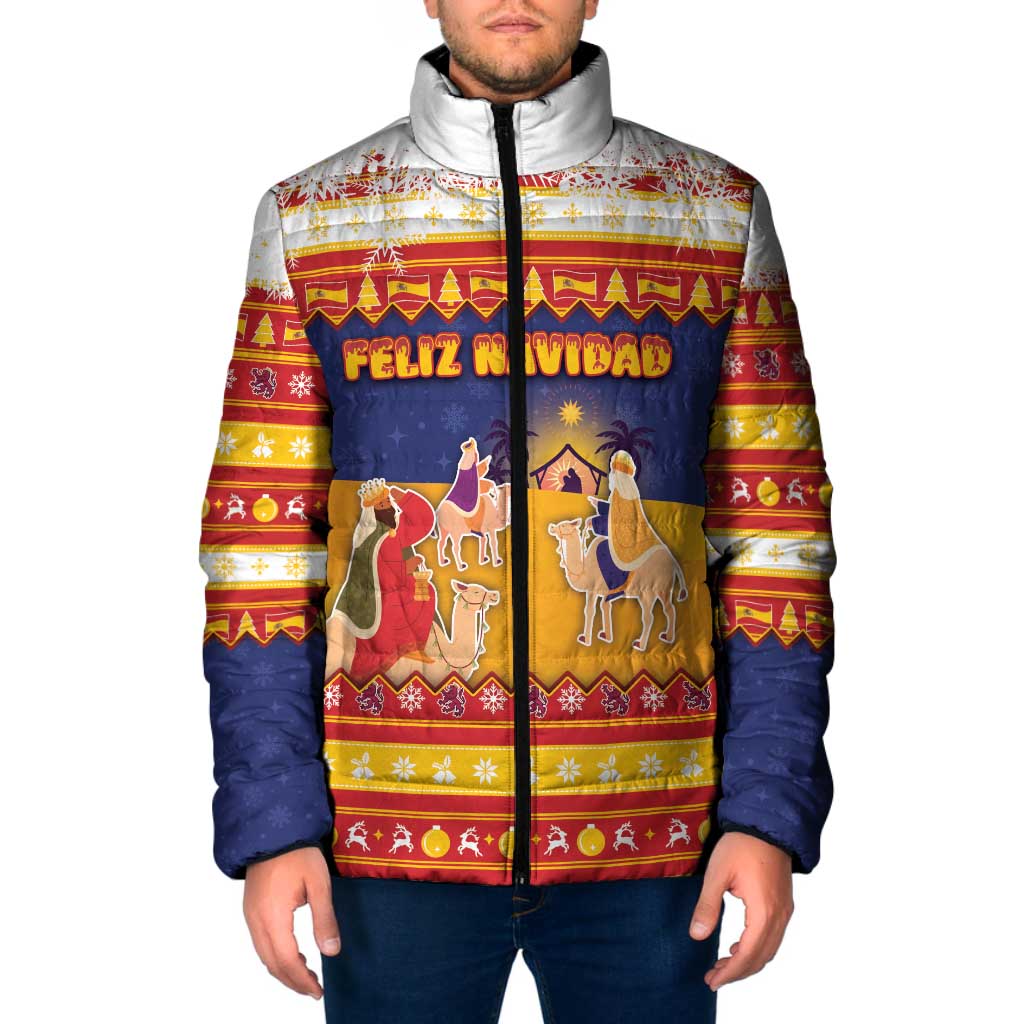 Spain Christmas Padded Jacket Los Reyes Magos - Wonder Print Shop