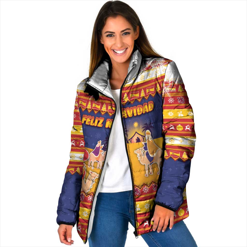 Spain Christmas Padded Jacket Los Reyes Magos - Wonder Print Shop