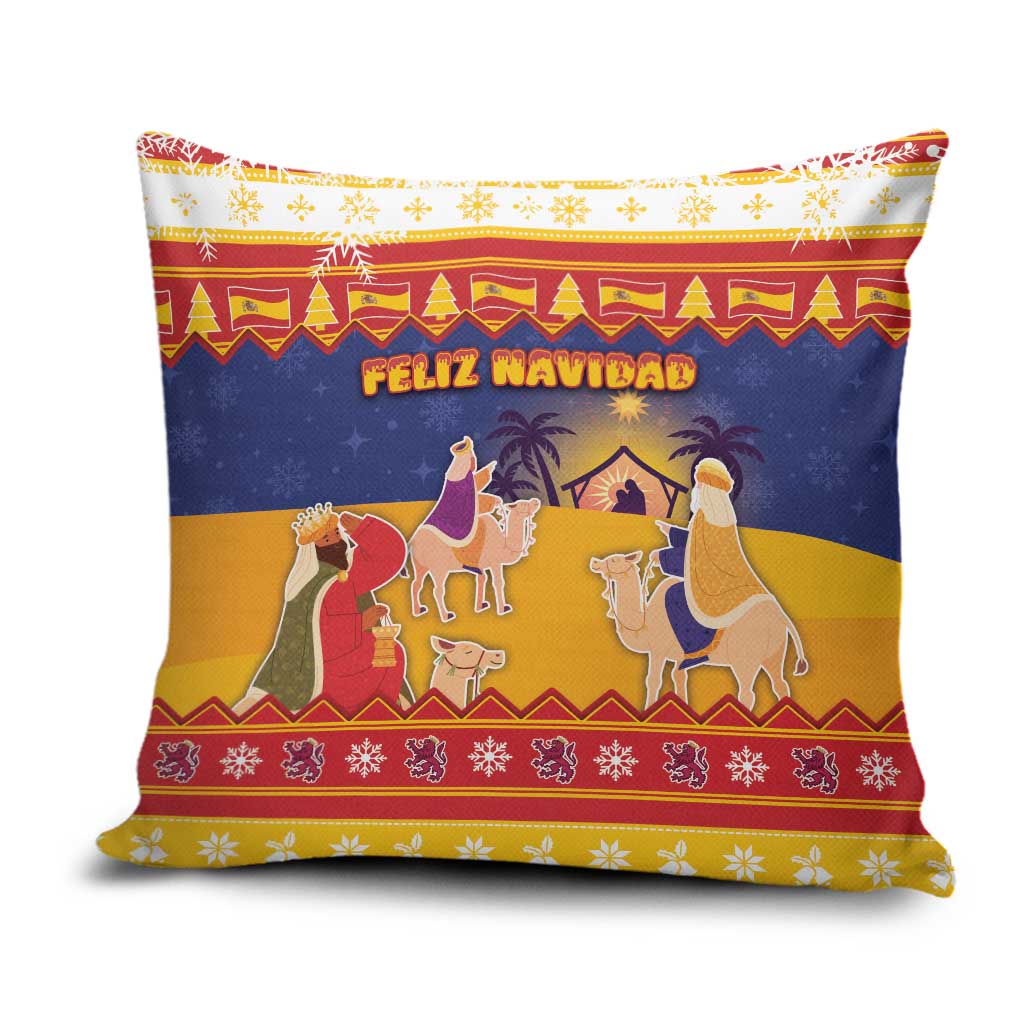 Spain Christmas Pillow Cover Los Reyes Magos - Wonder Print Shop