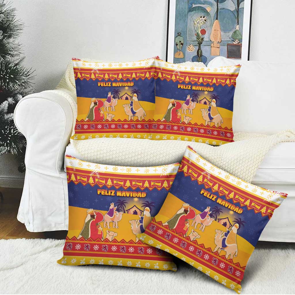 Spain Christmas Pillow Cover Los Reyes Magos - Wonder Print Shop