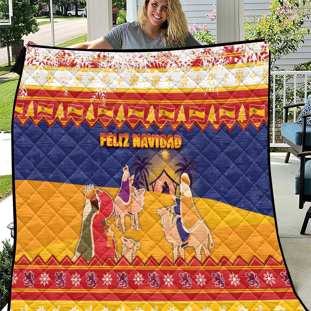 Spain Christmas Quilt Los Reyes Magos - Wonder Print Shop