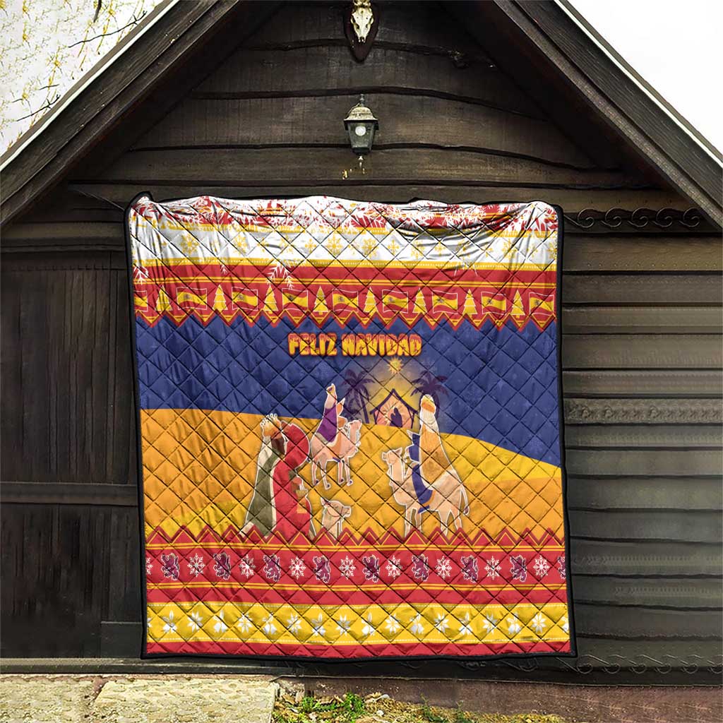 Spain Christmas Quilt Los Reyes Magos - Wonder Print Shop