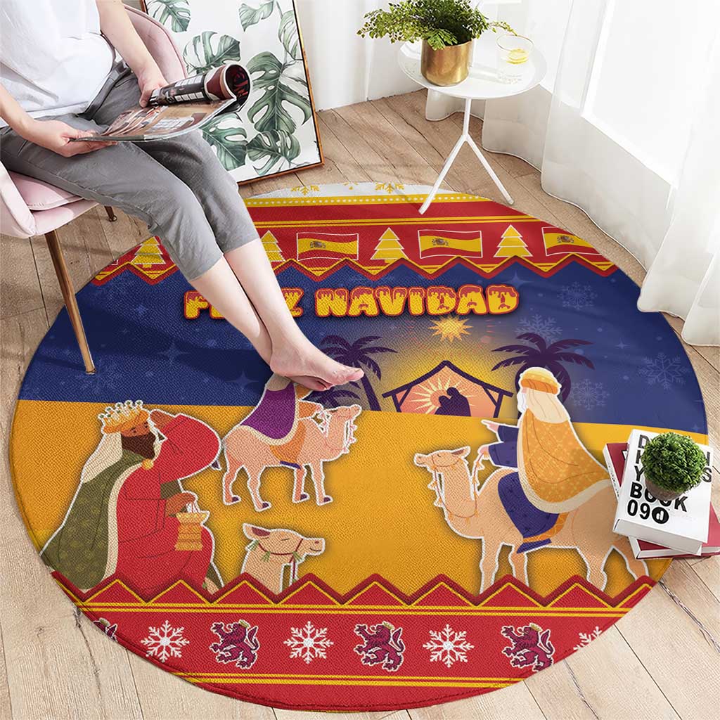 Spain Christmas Round Carpet Los Reyes Magos - Wonder Print Shop