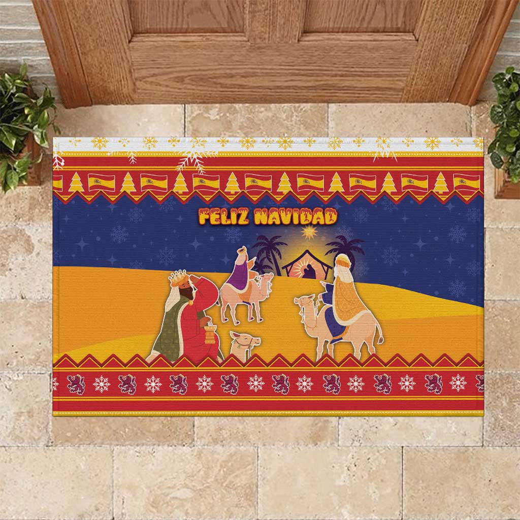 Spain Christmas Rubber Doormat Los Reyes Magos - Wonder Print Shop