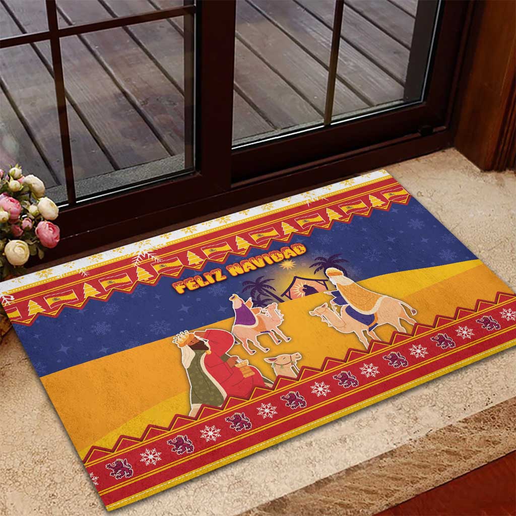 Spain Christmas Rubber Doormat Los Reyes Magos - Wonder Print Shop