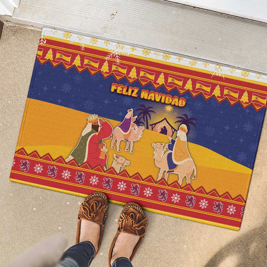 Spain Christmas Rubber Doormat Los Reyes Magos - Wonder Print Shop