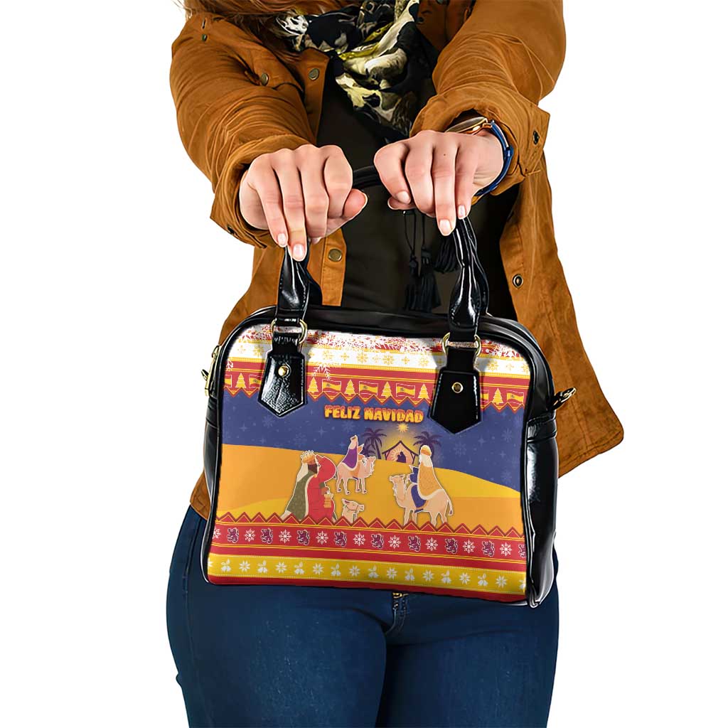 Spain Christmas Shoulder Handbag Los Reyes Magos - Wonder Print Shop