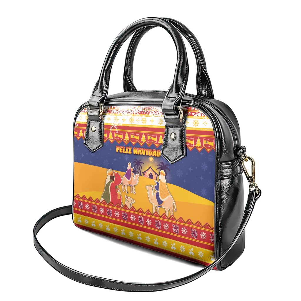 Spain Christmas Shoulder Handbag Los Reyes Magos - Wonder Print Shop