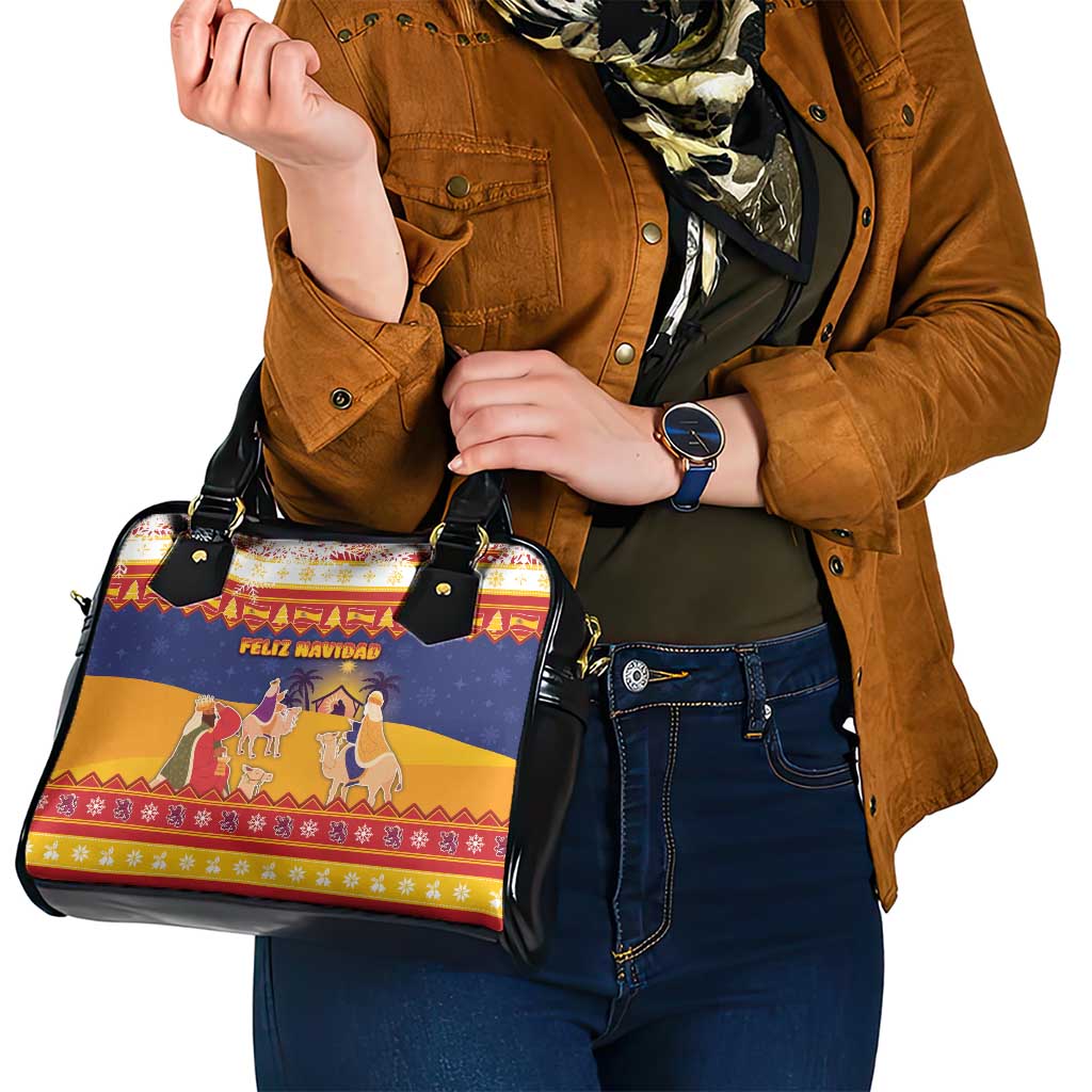 Spain Christmas Shoulder Handbag Los Reyes Magos - Wonder Print Shop