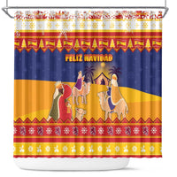Spain Christmas Shower Curtain Los Reyes Magos - Wonder Print Shop