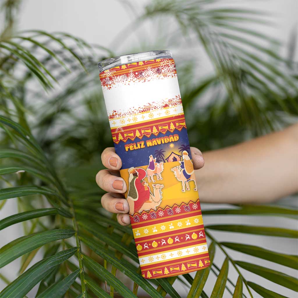 Spain Christmas Skinny Tumbler Los Reyes Magos - Wonder Print Shop