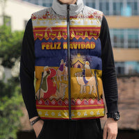 Spain Christmas Sleeveless Puffer Jacket Los Reyes Magos - Wonder Print Shop