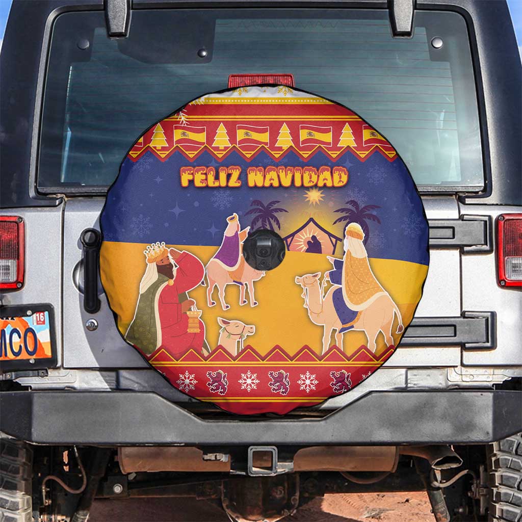 Spain Christmas Spare Tire Cover Los Reyes Magos - Wonder Print Shop