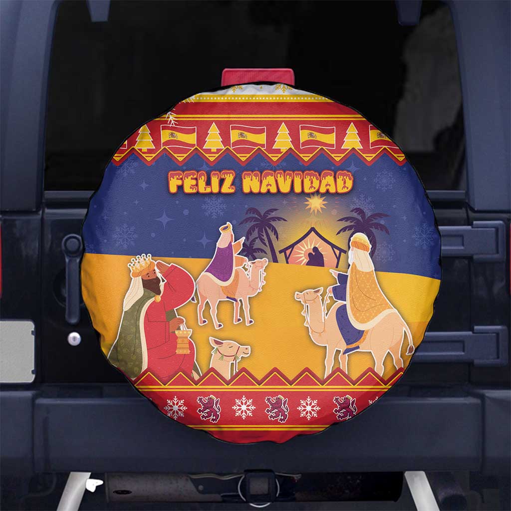 Spain Christmas Spare Tire Cover Los Reyes Magos - Wonder Print Shop