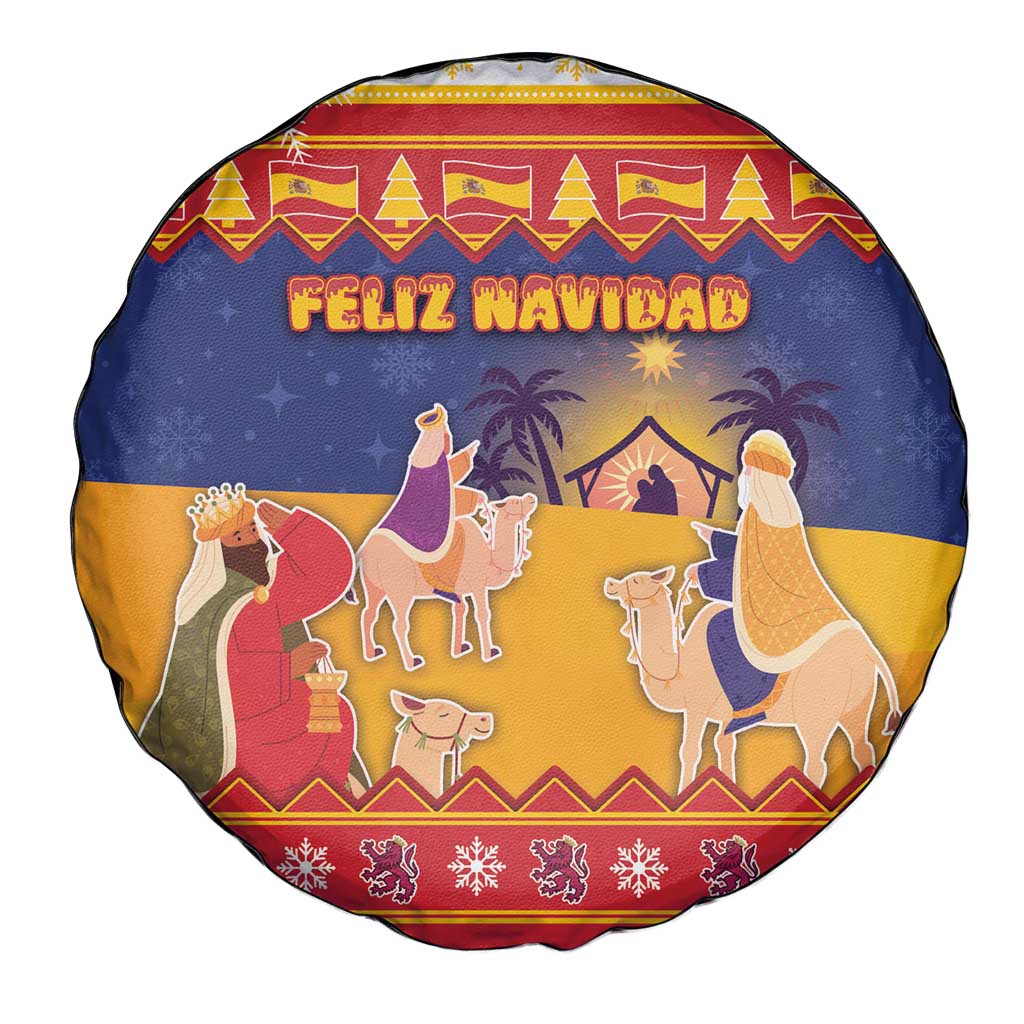 Spain Christmas Spare Tire Cover Los Reyes Magos - Wonder Print Shop