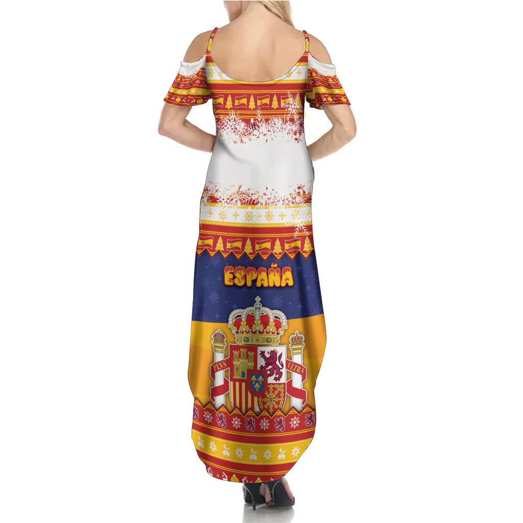 Spain Christmas Summer Maxi Dress Los Reyes Magos - Wonder Print Shop