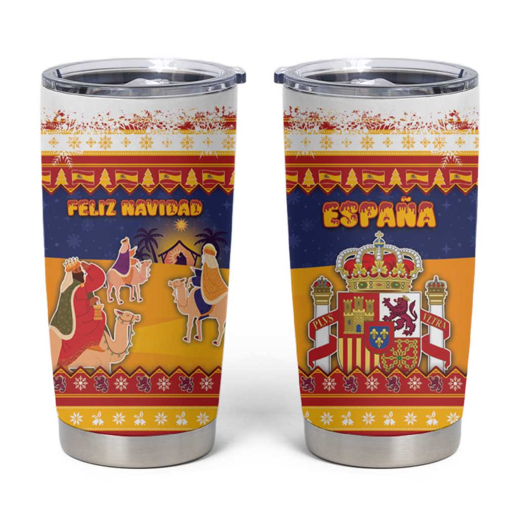 Spain Christmas Tumbler Cup Los Reyes Magos - Wonder Print Shop