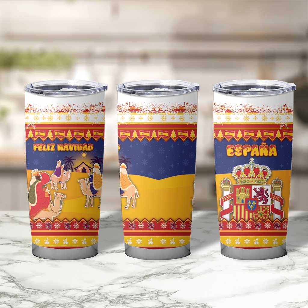 Spain Christmas Tumbler Cup Los Reyes Magos - Wonder Print Shop