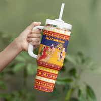 Spain Christmas Tumbler With Handle Los Reyes Magos - Wonder Print Shop